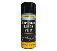 AlezyB - 12 x Blackboard Spray Paint 250ml Non-Reflecting Matt Finish Creates, Aerosol Black Paint for Renew and Smooth Look, Chalkboard Paint Spray designed Quick & Fast Drying Formulation