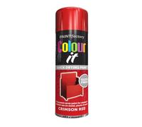 AlezyB - 12 x Crimson Red All Purpose Aerosol Spray Paint 250ml. Excellent Coverage, Quick & Fast Drying for interior & exterior Multipurpose Spray for Metal | Plastic | Wood | Glass.