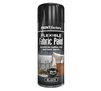 AlezyB - 12 x Flexible Fabric Black 200ml, Spray Paint Leather Vinyl Textile Clothes Fast Drying
