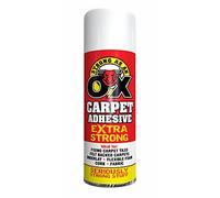 AlezyB - 12 x Saao Carpet Adhesive Glue Spray 500ml Strong as an Oax Aerosol Extra Hold Grip Bond Underlay Carpet Tiles Flooring
