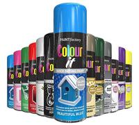 AlezyB 1x Beautiful Blue All Purpose Aerosol Spray Paint 400ml, Quick Drying and Excellent Coverage Acrylic Spray Paint For wood, Metal, Plastic and More, Interior & Exterior Use