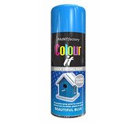 AlezyB 1x Beautiful Blue All Purpose Spray Paint 400ml - Acrylic Car Spray Paint for Metal, Wood & Plastic, Heat Resistant Radiator Paint, Furniture & Household Spray Paint for Touch Up & Restoration