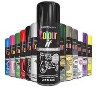 AlezyB 1x Black Gloss All Purpose Aerosol Spray Paint 400ml, Quick Drying spray and Excellent Coverage For wood, Metal, Plastic and More, Interior & Exterior Use
