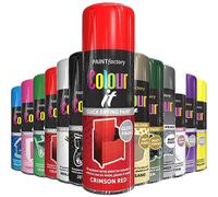 AlezyB 1x Crimson Red All Purpose Aerosol Spray Paint 250ml, Quick Drying & Excellent Coverage Acrylic Spray Paint For wood, Metal, Plastic and More, Interior & Exterior Use