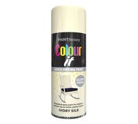 AlezyB 1x Ivory Silk All Purpose Spray Paint 400ml - Acrylic Car Spray Paint for Metal, Wood & Plastic, Heat Resistant Radiator Paint, Furniture & Household Spray Paint for Touch Up & Restoration