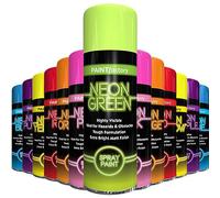 AlezyB 1x Neon Spray Paint Green 200ml Flouroscent Aerosol Extra Bright DIY Graffiti (Banksey) Paint, Assorted Colour Paint