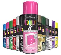 AlezyB 1x Perfect Pink All Purpose Aerosol Spray Paint 400ml, Quick Drying and Excellent Coverage Acrylic Spray Paint For wood, Metal, Plastic and More, Interior & Exterior Use