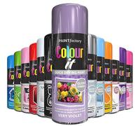 AlezyB 1x Very Violet All Purpose Spray Paint 400ml Professional Quality and Fantastic Finish, Interior, Exterior, Household Multipurpose Spray for Metal | Plastic | Wood | Glass