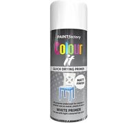 AlezyB 1x White Primer Spray Paint 400ml - All Purpose White Spray Paint for Metal, Wood, Plastic & Glass - Furniture, Radiator & Wall Paint Finish - Professional Acrylic White Paint