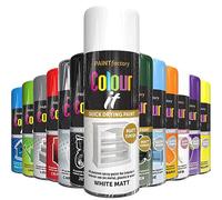 AlezyB 1x White Satin All Purpose Spray Paint 400ml Professional Quality and Fantastic Finish, Interior, Exterior, Household Multipurpose Spray for Metal | Plastic | Wood | Glass