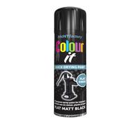 AlezyB - 2 x Flat Black Matt All Purpose Aerosol Spray Paint 250ml. Excellent Coverage, Quick & Fast Drying for interior & exterior Multipurpose Spray for Metal | Plastic | Wood | Glass.