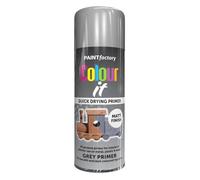 AlezyB - 2 x Grey Primer 400ml All Purpose Spray Paint | Use on Metal, Wood, Plastic and Multipurpose Aerosol Professional Quality Perfect Finish, for Interior Exterior and Excellent Coverage