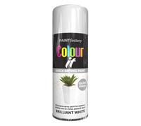 AlezyB - 2 x White Gloss 400ml All Purpose Spray Paint | Use on Metal, Wood, Plastic and Multipurpose Aerosol Professional Quality Perfect Finish, for Interior Exterior and Excellent Coverage