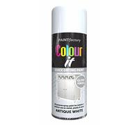 AlezyB - 3 x Antique White 400ml All Purpose Spray Paint | Use on Metal, Wood, Plastic and Multipurpose Aerosol Professional Quality Perfect Finish, for Interior Exterior and Excellent Coverage