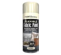 AlezyB - 3 x Flexible Fabric Ivory 200ml, Spray Paint Leather Vinyl Textile Clothes Fast Drying
