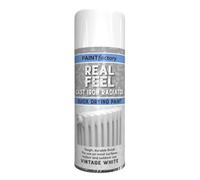 AlezyB - 3 x Real Feel Radiator Vintage White Spray 400ML Aerosol for Interior & Exterior Tough, Protect Against Rust Durable Finish