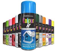 AlezyB - 400ml Colour IT All Purpose 1x Blue Gloss Household Spray Paint for Metal, Wood, Plastic, Professional Quality Fantastic Finish, Interior Exterior, Fast Drying and Excellent Coverage