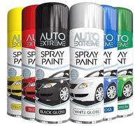 AlezyB - 6 Mix Cans Gloss Finish Auto Extreme spray paint 250ml Multipurpose AerosoL, Quick and Fast Drying and Excellent Coverage for Metal, Wood, Plastic and More - A2 - AX250-2