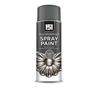 AlezyB - 6 x Metallic Gun Metal Grey Spray Paint 400ml - 151 Aerosol Spray for Metal and Wooden Furniture, Ornaments for Multi-Purpose Use and Decorative Items and Much More for Interior & Exterior