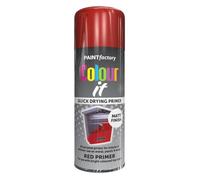 AlezyB - 6 x Red Primer 400ml All Purpose Spray Paint | Use on Metal, Wood, Plastic and Multipurpose Aerosol Professional Quality Perfect Finish, for Interior Exterior and Excellent Coverage