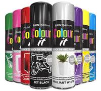 AlezyB 8 Mix Cans Gloss Finish All Purpose spray paint 250ml Multipurpose AerosoL, Quick and Fast Drying and Excellent Coverage for Metal, Wood, Plastic and More - A1
