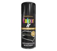 AlezyB - Black Matt 400ml All Purpose Spray Paint | Use on Metal, Wood, Plastic and Multipurpose Aerosol Professional Quality Perfect Finish, for Interior Exterior and Excellent Coverage