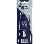 (AlezyB Ltd) 12x Plate Wire Hanging White Hanger Flexible With Spring Wall Display Art Decoration [Size 4 28-41cm]