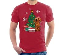 Alf Around The Christmas Tree Men's T-Shirt Cherry Red