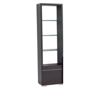 Alf Italia Versilia Black 1 Door Bookcase - LHF