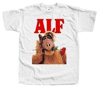 ALF Men T-Shirt DTG Poster V1 Sizes White