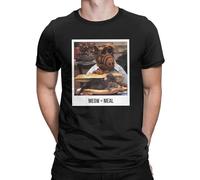 Alf Meow T Shirt Men Pure Cotton Fun T-Shirts Crewneck Melmac 80s Tv Alien Gordon Shumway Tees Short Sleeve Clothes Gift Idea Size L Black