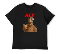 Alf Retro Tv 80'S Funny T Shirt Alien Life Force Vintage Black XXL