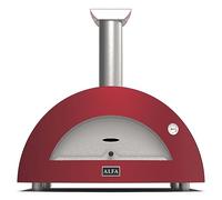 Alfa Forni Charcoal Barbecues Brand Modern Model 3 Pizze legna Antique Red