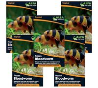 Alfa Frozen Bloodworm 5x 100g Blister Packs for Tropical/Coldwater Fish