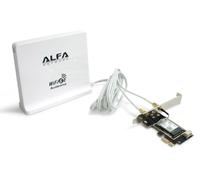 Alfa Network Alfa Wi-Fi 6E PCIe Card with Panel Antenna AIT-AX210-EZ