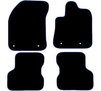 Alfa Romeo Giulietta 2016+ Automatic 4 Piece Set Car Mats UK-Made Tailored Fit Carpet Floor Mats Full Coverage Compatible Accessory Blue Trim