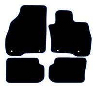 Alfa Romeo Mito 2008 Onwards Car Mats UK-Made Tailored Fit Carpet Floor Mats Full Coverage Compatible Accessory Blue Trim