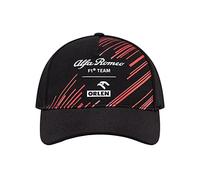 Alfa Romeo Racing F1 2022 Official Team Baseball Curved Brim - Black/Red - Unisex, One Size