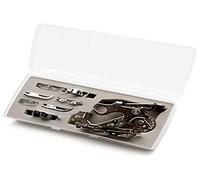 Alfa Set of 8 Pressers, Metallic, Grey, Applicable to Sewing Machines