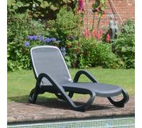 "ALFA" STACKABLE SUN LOUNGER in ANTHRACITE by NARDI, ND/240