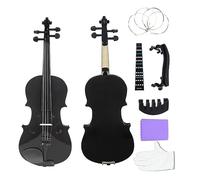 ALFAAL 1/8 Beginners Black Violin Maple Panel Violin With Case Bow Strings Shoulder Rest Parts Suitable Music Lesson Study (Color : 1-8 violin set)