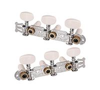ALFAAL 1 Pair Silver Guitar Tuning Pegs Classical Guitar String Tuning Tuners Machine Heads