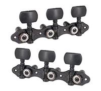 ALFAAL 1 Set 3R3L String Tuning Peg Tuners Open 3+3 For Classic Acoustic Guitar Parts Black