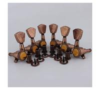 ALFAAL 1 Set 3R3L Tuners Guitar Models Rear Lock String Electric Guitar Machine Heads Trapezium Button Antique Bronze