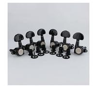 ALFAAL 1 Set 3R3L Upgraded Version Black Rear Locking Tuners Guitar Tuning Pegs Machine Head 1:21 For LP SG Guitar