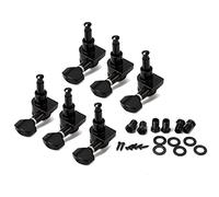 ALFAAL 1 Set 6L Closed Electric Guitars Tuning Pegs Tuners Left Black