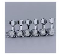 ALFAAL 1 Set Chrome Locking Guitar Machine Heads Tuners Gear Ratio 1:18 (Color : 6L)