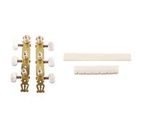 ALFAAL 1 Set Classical Guitar Tuning Keys Pegs Machine Heads Tuner With 6 String Classical Guitar Bone Bridge Saddle And Nut