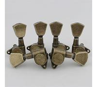 ALFAAL 1 Set Guitar Machine Heads 3L3R Trapezium Tuning Key Peg Tuners Replacement For Electric Or Acoustic Guitars