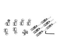 ALFAAL 1 Set Guitar Machine Heads Tuners Locking String Tuning Key Pegs Tuners Set 1 Set Guitar Bridge String Saddles